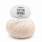 DROPS Cotton Merino Uni Colour - 28 poeder - Wol/Katoen Garen