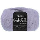 DROPS Kid-Silk Uni Colour - 55 mistig lila - Mohair Garen