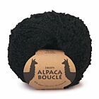 DROPS Alpaca Bouclé Uni Colour - 8903 zwart - Wol Garen