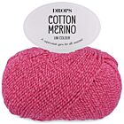 DROPS Cotton Merino Uni Colour - 36 frambozensorbet - Wol/Katoen Garen