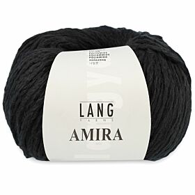 Lang Yarns Amira 04 zwart - Katoen Garen