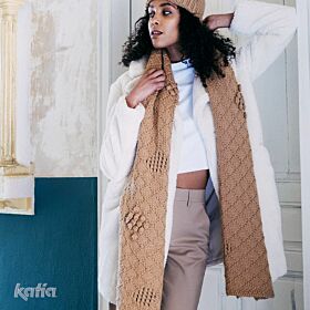 Gratis breipatroon sjaal Katia Maxi Merino