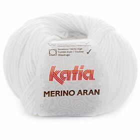 Katia Merino Aran 01 wit - Merinowol garen