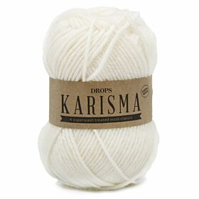 DROPS Karisma Uni Colour - Wol & Breigaren - GD0037-01 naturel