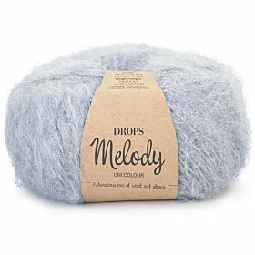 DROPS Melody Uni Colour - 02 mist - Alpaca Wol Garen