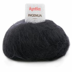 Katia Ingenua 02 zwart - Mohair Garen