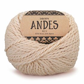 DROPS Andes Mix - 0206 lichtbeige - Wol & Garen