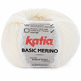 Katia Basic Merino 03 ecru - Wol/Acryl Garen