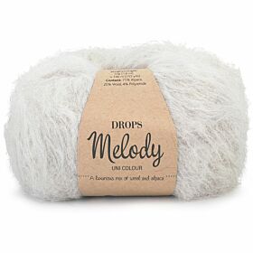 DROPS Melody Uni Colour - 03 parelgrijs - Alpaca Wol Garen