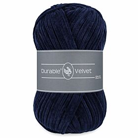 Durable Velvet 321 navy blauw - Chenille Garen