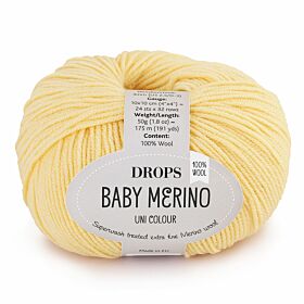 DROPS Baby Merino Uni Colour - 04 geel - Wol & Garen