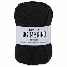 DROPS Big Merino 04 zwart (Uni Colour) - Wol Garen