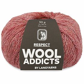 WoolAddicts Respect 48 roos / steenrood - Merino/Alpaca Garen