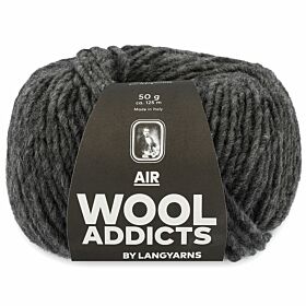 WoolAddicts Air 05 grijs mix - Merinowol Garen