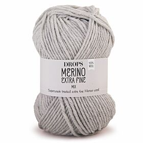 DROPS Merino Extra Fine Mix - 05 lichtgrijs - Wol & Garen