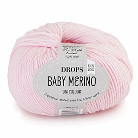 DROPS Baby Merino Uni Colour - 05 lichtroze - Wol & Garen