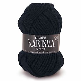 DROPS Karisma Uni Colour - 05 zwart - Wol & Garen
