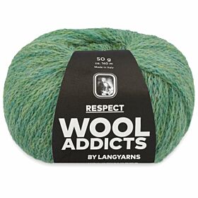 WoolAddicts Respect 92 sage groen / salie - Merino/Alpaca Garen