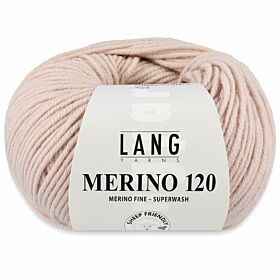 Lang Yarns Merino 120 - 96 lichtbeige - Merinowol Garen