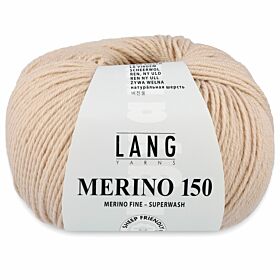 Lang Yarns Merino 150 - 96 beige / zand - Merinowol Garen