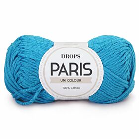DROPS Paris Uni Colour - 10 turkoois - Katoen Garen