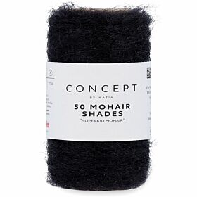 Katia Concept 50 Mohair Shades - 10 zwart - Mohair Garen