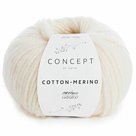 Katia Concept Cotton-Merino 100 ecru / naturel - Katoen/Merino Garen