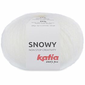 Katia Snowy 100 wit - Garen met Pluche Look