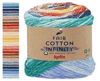 Katia Fair Cotton Infinity - 104 water en vuur - Biologisch Katoen 1