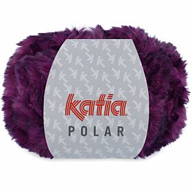 Katia Polar - 107 aubergine-zwart - Polyester Garen