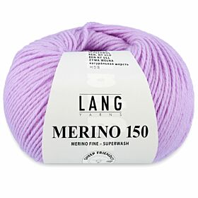 Lang Yarns Merino 150 - 107 lichtlila - Merinowol Garen