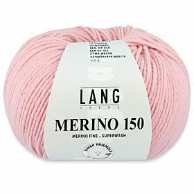 Lang Yarns Merino 150 - 109 babyroze / poederroze - Merinowol Garen