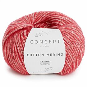 Katia Concept Cotton-Merino 109 rood - Katoen/Merino Garen