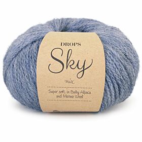 DROPS Sky Mix 12 denimblauw / jeansblauw - Alpaca Wol Garen