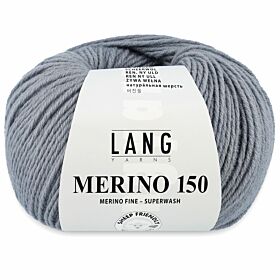 Lang Yarns Merino 150 - muisgrijs grijs - Merinowol Garen