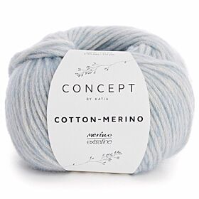 Katia Concept Cotton-Merino 127 hemelsblauw - Katoen/Merino Garen