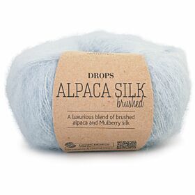 DROPS Brushed Alpaca Silk 14 ochtendmist / licht grijsgroen (Uni Colour) - Wol Garen