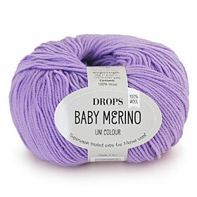 DROPS Baby Merino Uni Colour - 14 lila - Wol & Garen