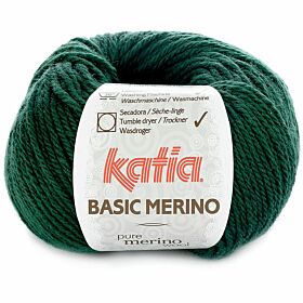 Katia Basic Merino 15 donkergroen - Wol/Acryl Garen