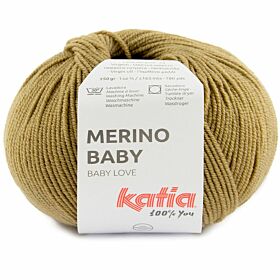 Katia Merino Baby 150 olijfbruin - Wol Garen