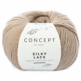 Katia Concept Silky Lace 151 beige - Merino/Zijde Wolgaren