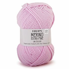 DROPS Merino Extra Fine Uni Colour - 16 lichtroze - Wol & Garen