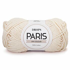 DROPS Paris Uni Colour - 17 naturel - Katoen Garen