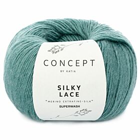 Katia Concept Silky Lace 170 mintgroen - Merino/Zijde Wolgaren