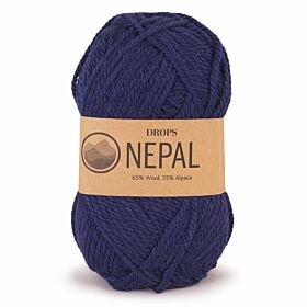 DROPS Nepal Uni Colour - 1709 marineblauw - Wol & Garen - GD0049