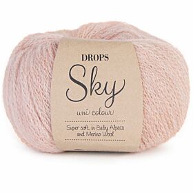 DROPS Sky Uni Colour 18 poederroze - Alpaca Wol Garen