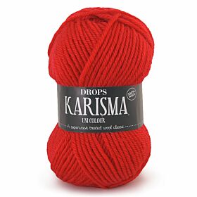 DROPS Karisma Uni Colour - 18 rood - Wol & Garen