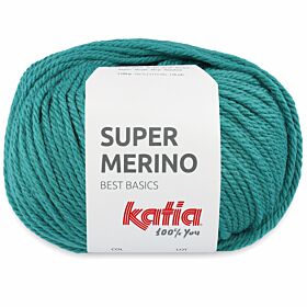 Katia Super Merino - 19 donker turquoise - Wol/Acryl Garen