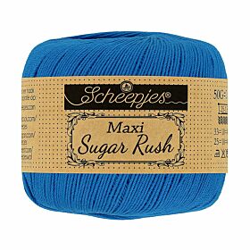 Scheepjes Maxi Sugar Rush 201 electric blue / middenblauw - Katoengaren