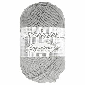 Scheepjes Organicon 203 frosted silver / grijs - Biologisch Katoen Garen